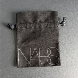 RARE New Mini NARS Drawstring Bag Pouch Black Canvas Linen Pouch cosmetic/travel